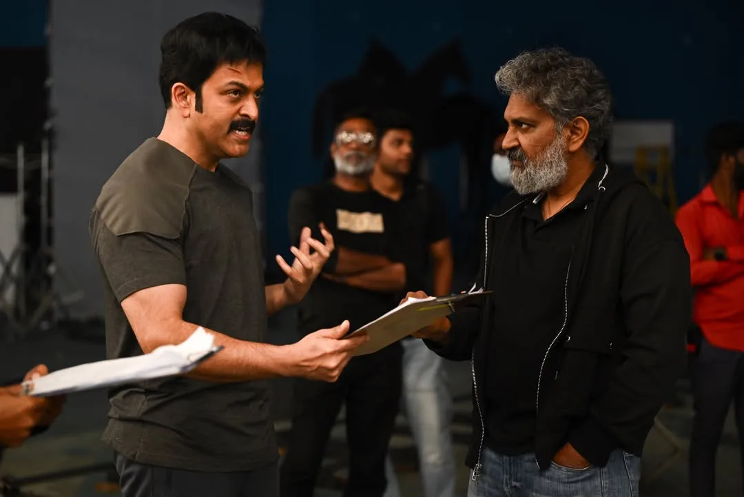 Varanasi Kumbha: Prithviraj Sukumaran and SS Rajamouli on Set